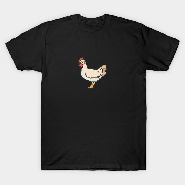 Chicken Pixel Art T-Shirt by PXL-JXN